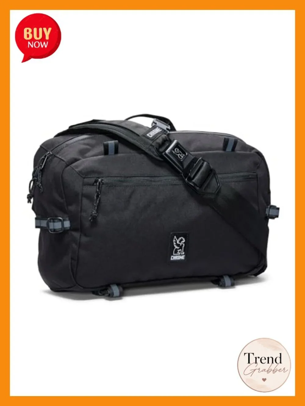 Chrome Kadet Max Messenger Bag Sling Backpack 15L Water Resistant